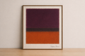 Abstract art framed in natural light