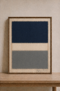 Abstract art on wooden table