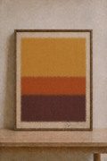 Abstract elegance in warm hues