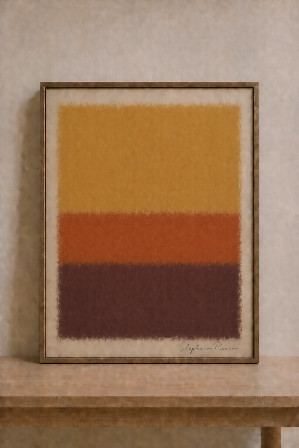 Abstract elegance in warm hues