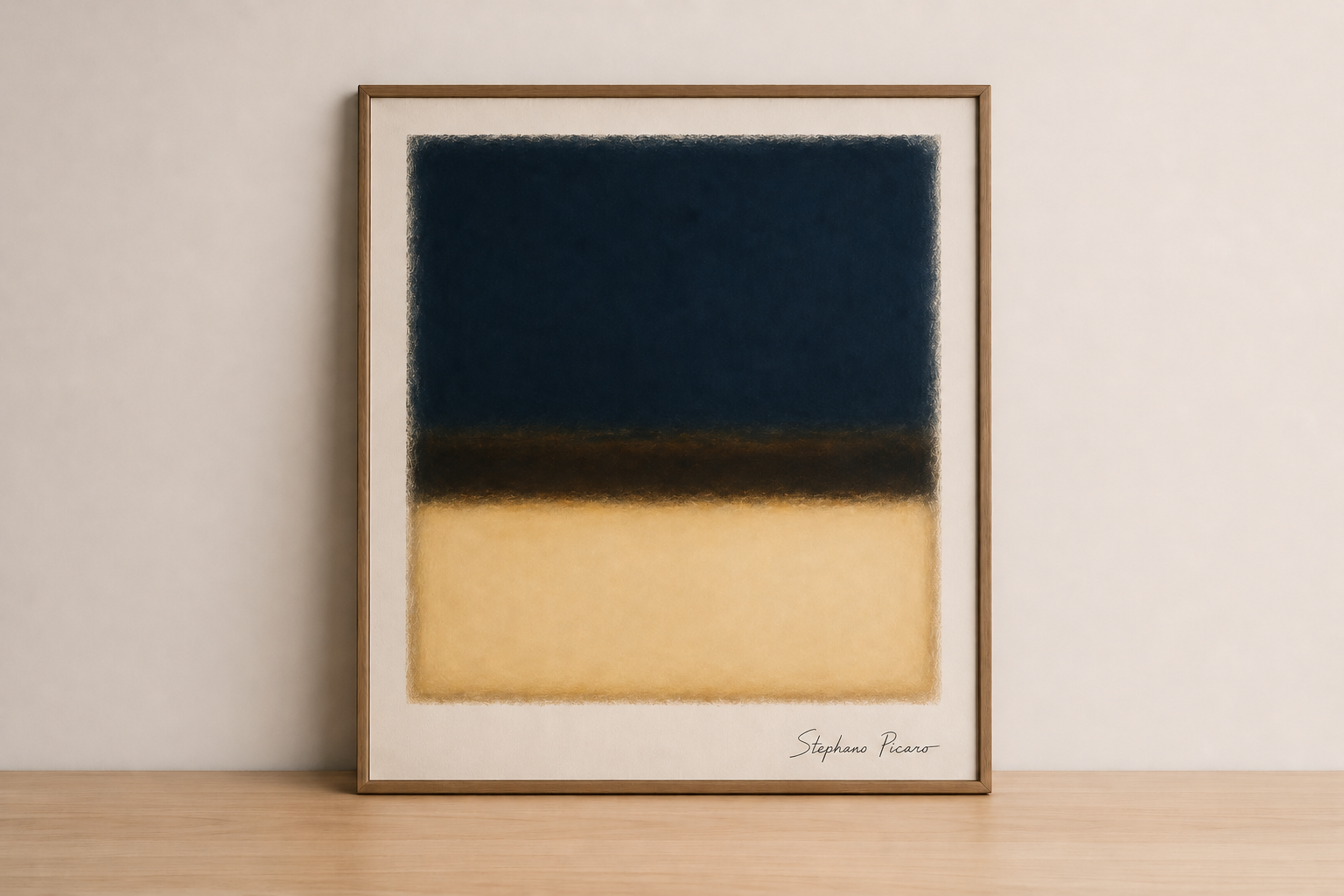 Abstract serenity in modern decor
