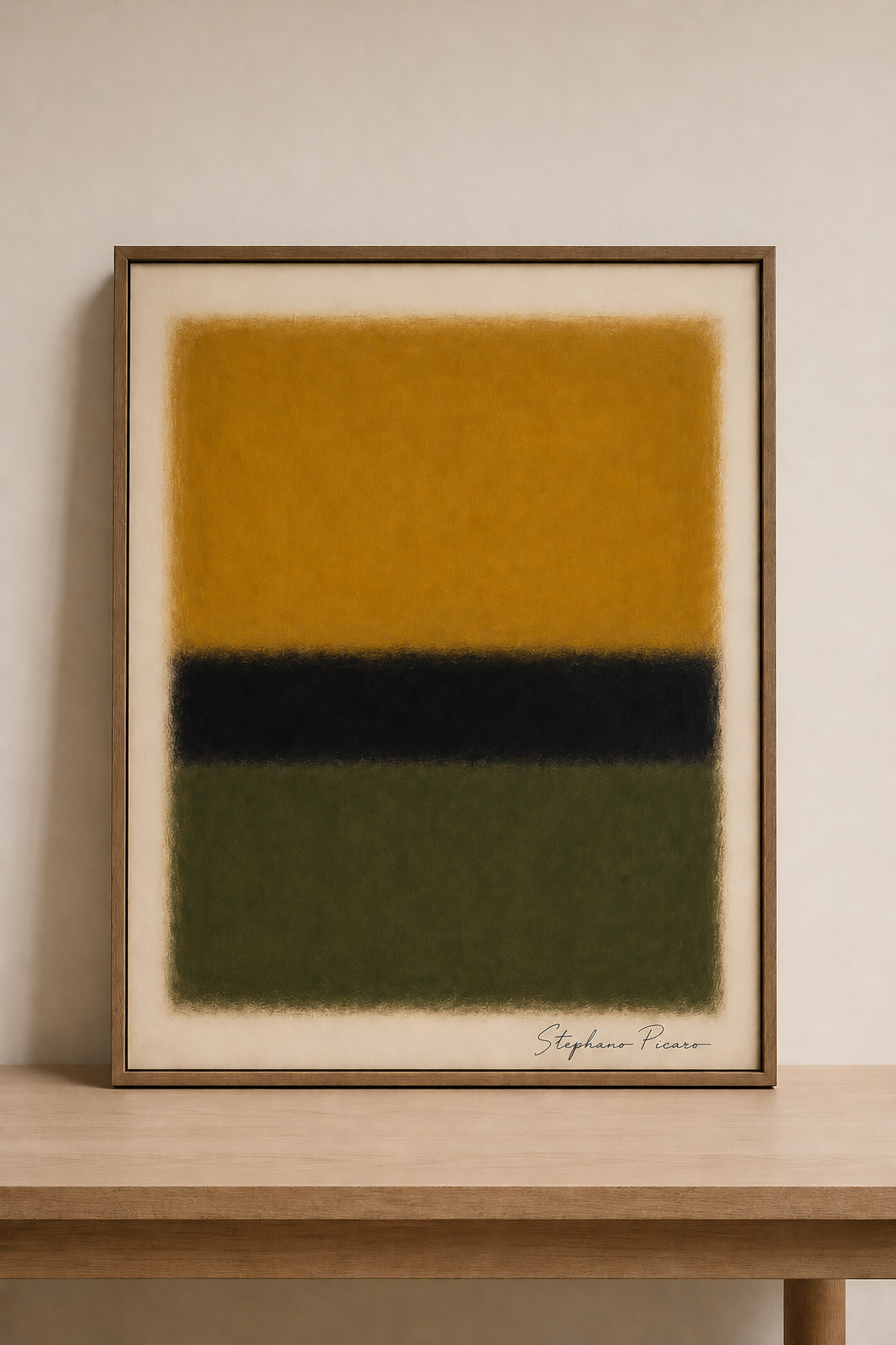 Abstract serenity in warm tones