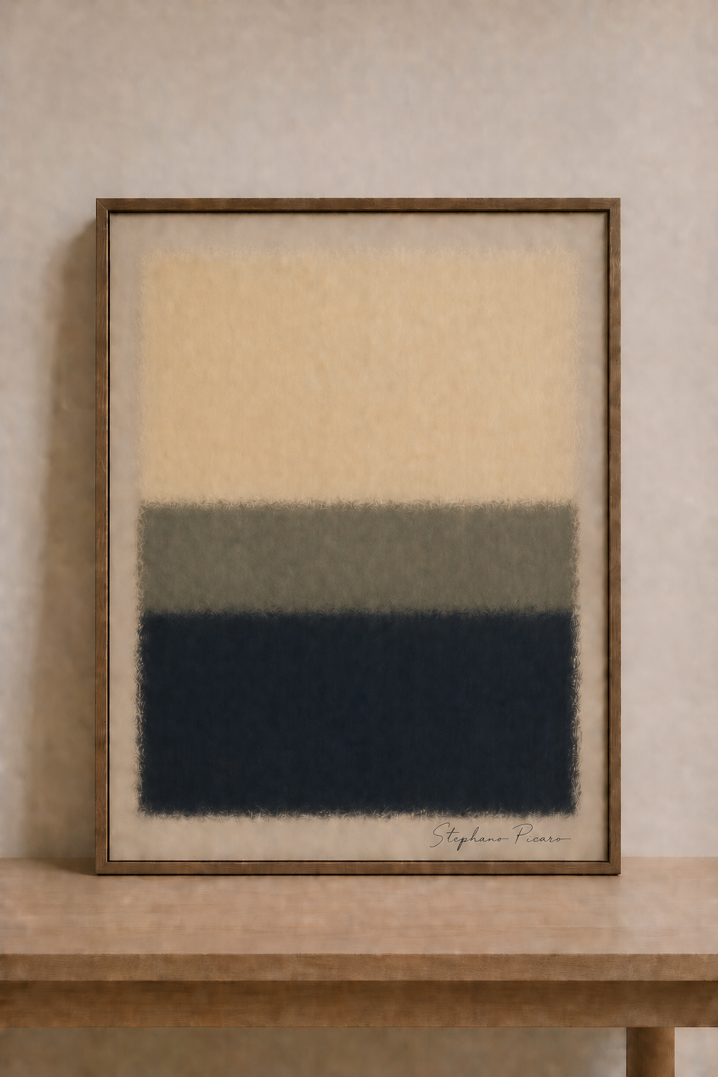 Abstract tranquility with soft brushstrokes