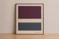 Minimalist abstract art display