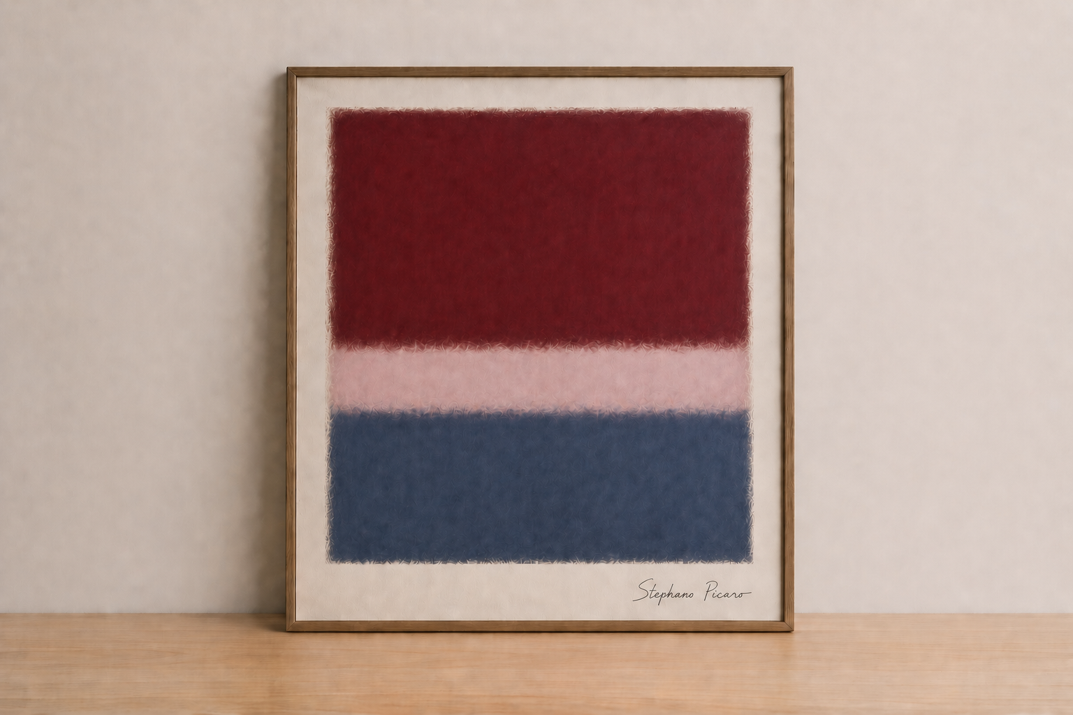 Minimalist abstract art with warm tones