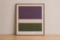 Minimalist abstract artwork in serene space