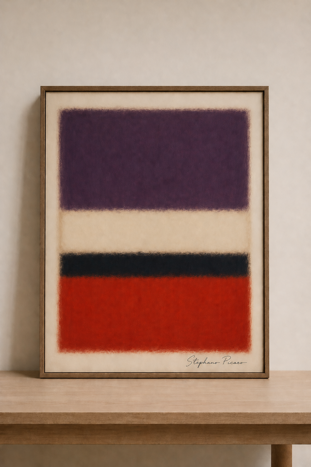 Minimalist abstract with warm tones