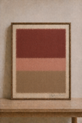 Minimalist gallery with abstract painting