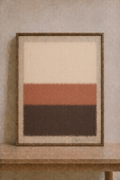Modern minimalism in warm tones