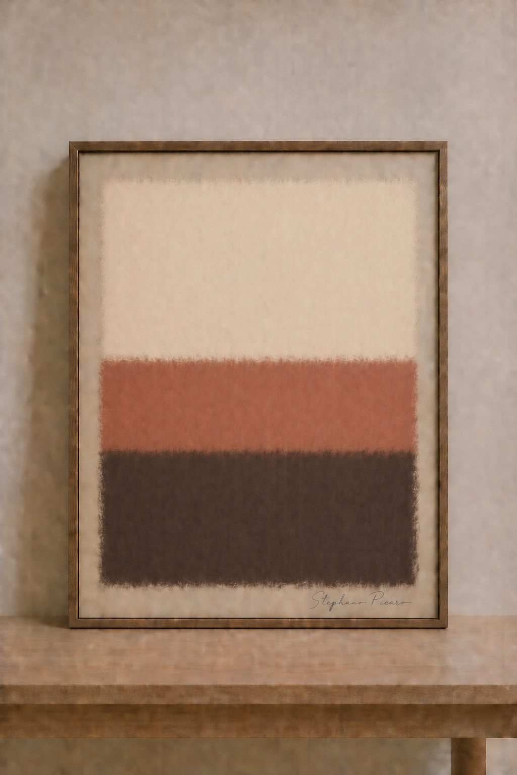 Modern minimalism in warm tones